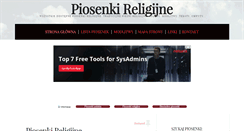 Desktop Screenshot of piosenkireligijne.pl